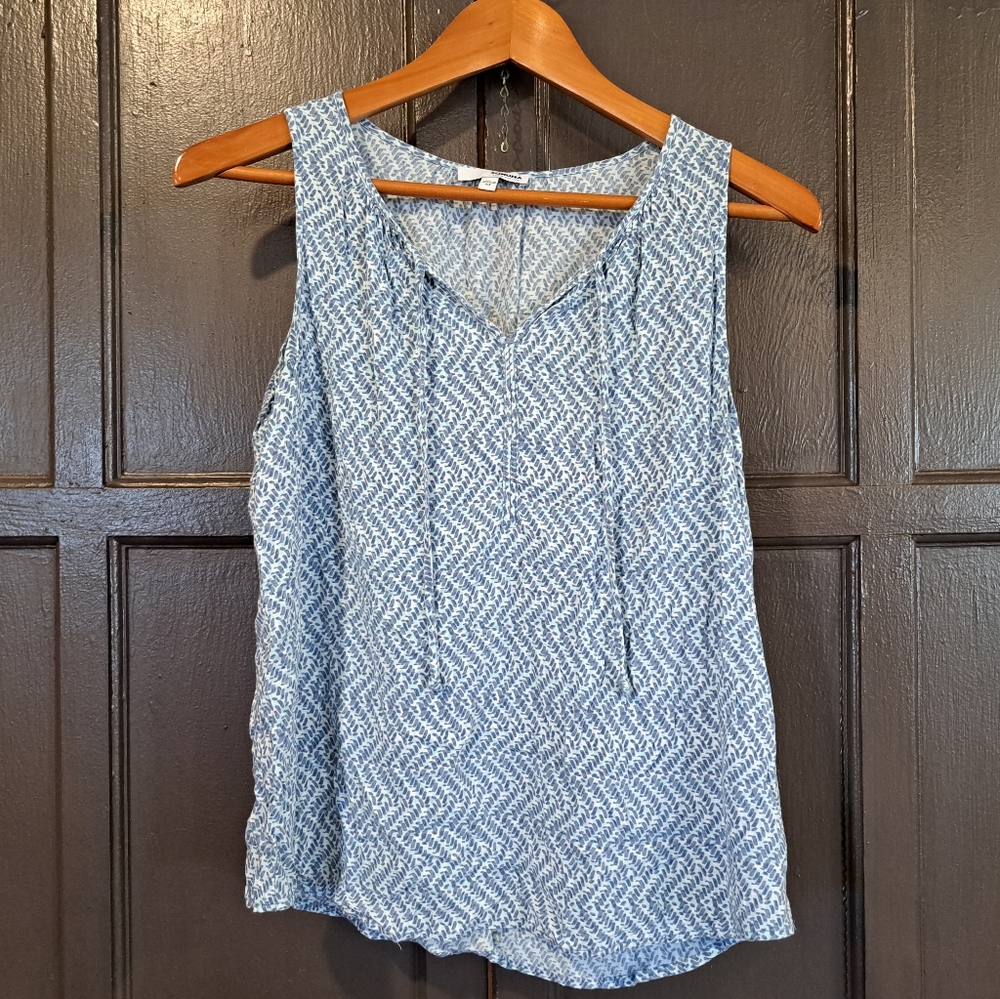 Sonoma blue patterned ladies tank top